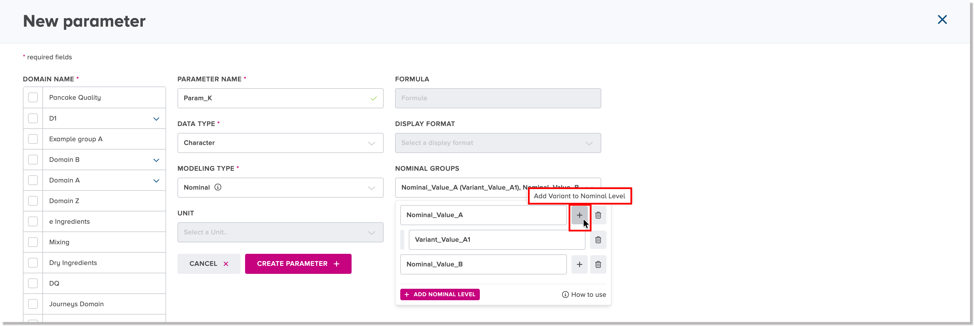 Add variant to nominal level icon button