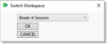 Switch Workspace dialog