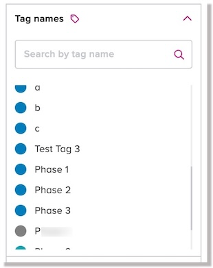 Tags filters for models