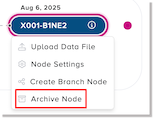 Archive node right-click menu option